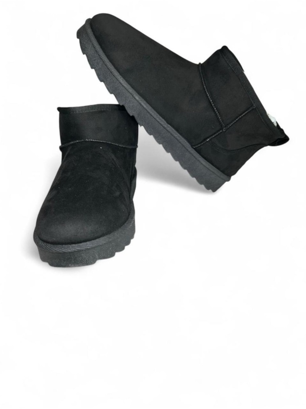 Milocaca Black Mini Classic Suede Boots (Ugg-Like) - Brand New